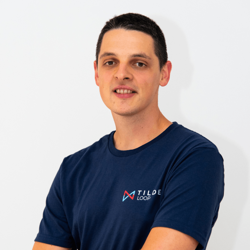Portrait of Bruno Ziterbart, co-founder of Tilde Loop